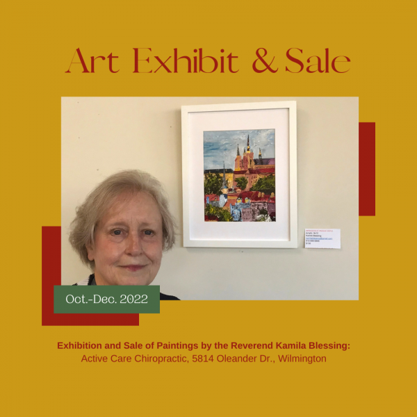 Art Exhibit and Sale: Paintings by the Rev. Kamila Blessing
