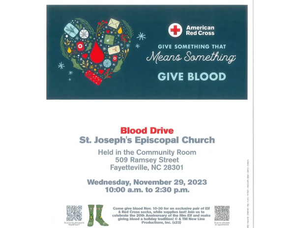 Blood Drive at St. Joseph's, Fayetteville