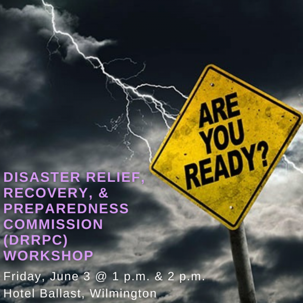 Workshop: Are You Ready? by Disaster Relief, Recovery, & Preparedness Commission