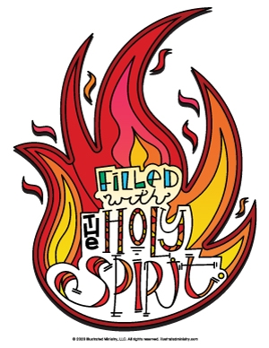 Illustrated Ministry: Pentecost Coloring Page 2024