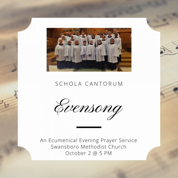 Ecumenical Evensong Service with Schola Cantorum in Swansboro