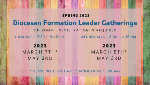 Diocesan Formation Leader Gatherings